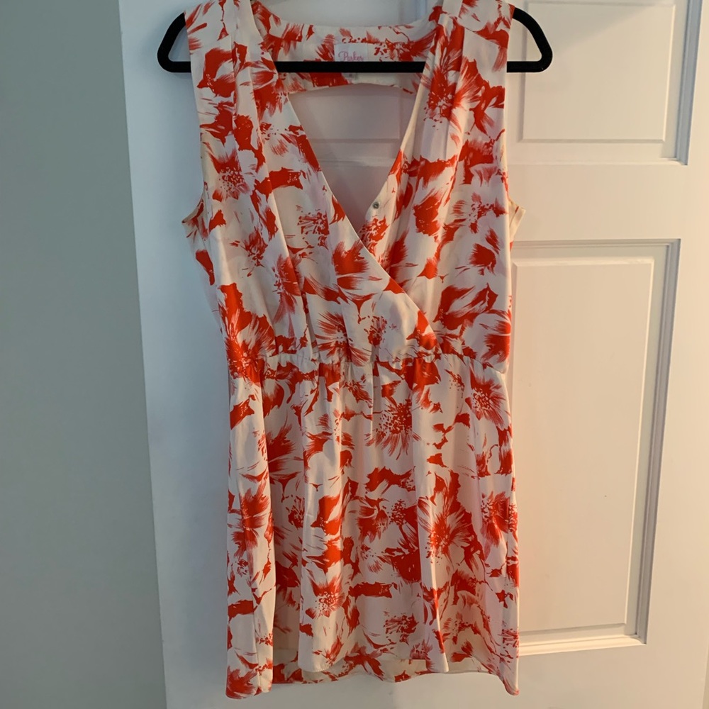 Parker Red Floral Dress